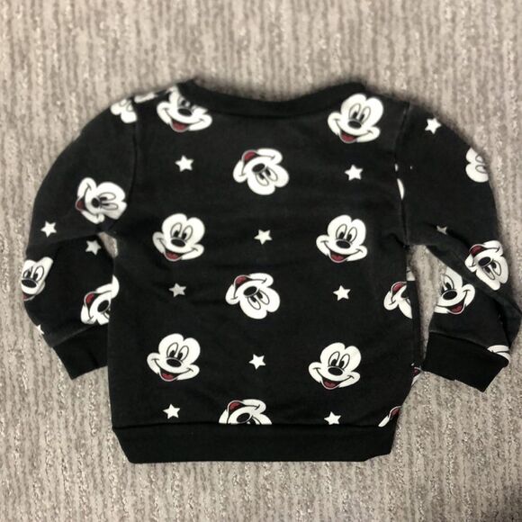 Adorable Faded Mickey Mouse All-Over Print Sweatshirt | 18M - Picture 4 of 5